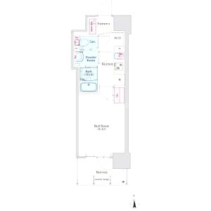 BPRレジデンス新梅田の間取り図