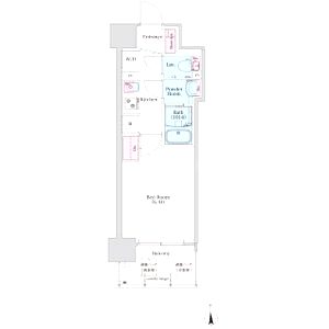 BPRレジデンス新梅田の間取り図