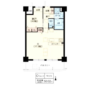 エクシアテラス梅田(EXIATERRACE UMEDA)の間取り図