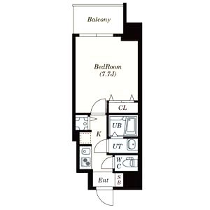 S-RESIDENCE緑橋駅前の間取り図