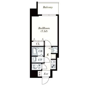 S-RESIDENCE緑橋駅前の間取り図