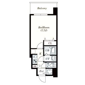 S-RESIDENCE緑橋駅前の間取り図