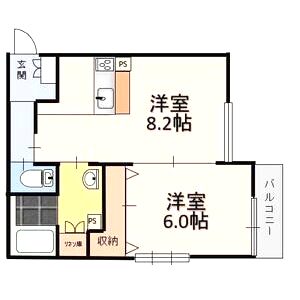 Glicina南巽vientの間取り図