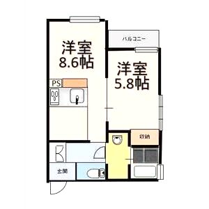 Glicina南巽vientの間取り図