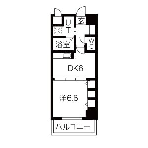 プレジール三ノ宮IIの間取り図