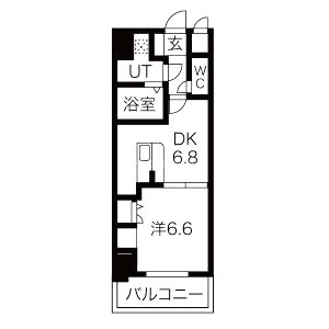 プレジール三ノ宮IIの間取り図