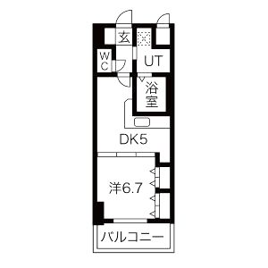 プレジール三ノ宮IIの間取り図