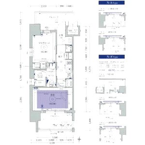エステムプラザ梅田・中崎町IIIツインマークス ノースレジデンスの間取り図