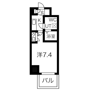 ミュプレ北浜EASTの間取り図