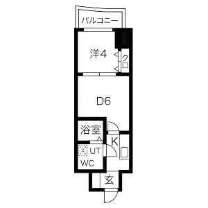 ミュプレ北浜EASTの間取り図