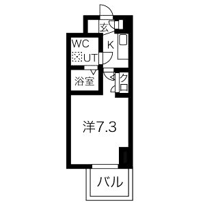 ミュプレ北浜EASTの間取り図