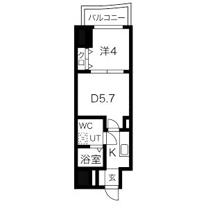 ミュプレ北浜EASTの間取り図