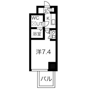 ミュプレ北浜EASTの間取り図