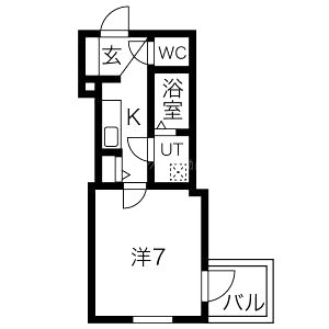 ミュプレ北浜EASTの間取り図