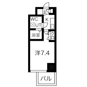 ミュプレ北浜EASTの間取り図