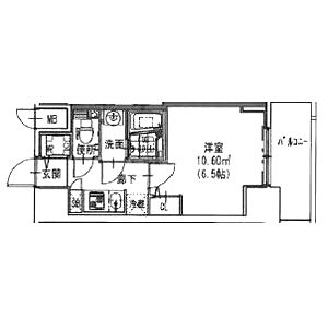 S-RESIDENCE神戸元町の間取り図