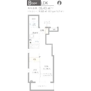 R.北車屋町の間取り図