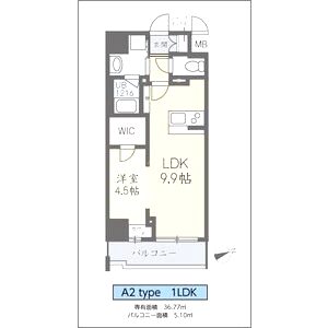 ルガールボニート新神戸の間取り図