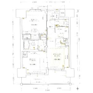 エステムプラザ大手前エヴァースの間取り図