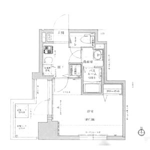 プランドール大手前レジデンスの間取り図