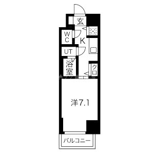プランドール大手前レジデンスの間取り図