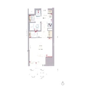 プランドール大手前レジデンスの間取り図