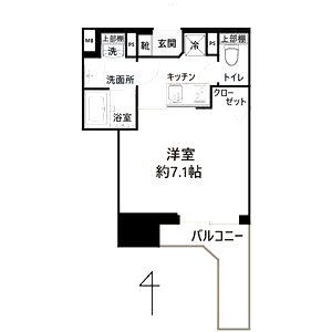 プランドール大手前レジデンスの間取り図