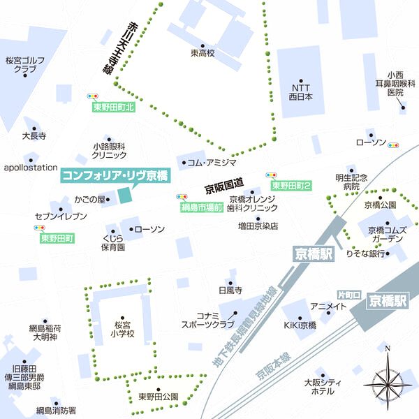 コンフォリア・リヴ京橋の外観2枚目
