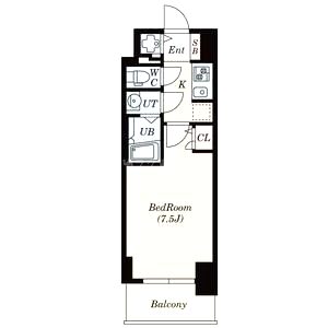 S-RESIDENCE難波Brillerの間取り図