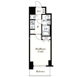 S-RESIDENCE難波Brillerの間取り図
