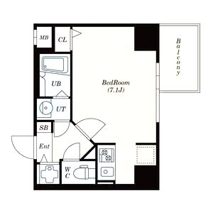 S-RESIDENCE難波Brillerの間取り図