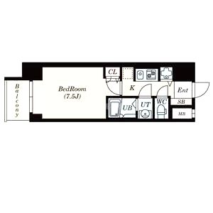 S-RESIDENCE難波Brillerの間取り図