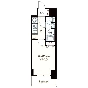 S-RESIDENCE難波Brillerの間取り図