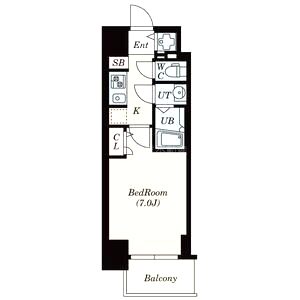 S-RESIDENCE難波Brillerの間取り図