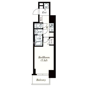 S-RESIDENCE難波Brillerの間取り図