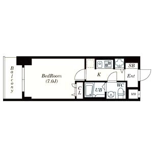 S-RESIDENCE難波Brillerの間取り図