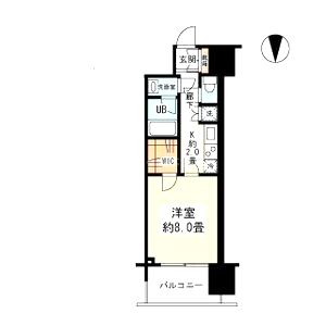 アンビエンテ四ツ橋の間取り図