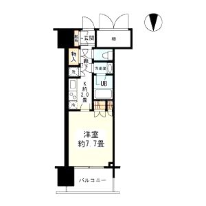 アンビエンテ四ツ橋の間取り図