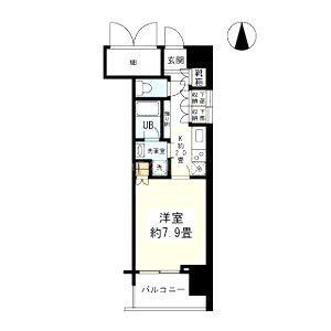 アンビエンテ四ツ橋の間取り図