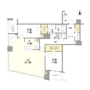 ザ・タワー大阪の間取り図