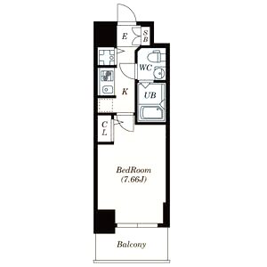 S-RESIDENCE神戸磯上通の間取り図