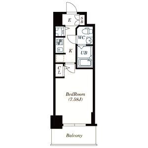 S-RESIDENCE神戸磯上通の間取り図