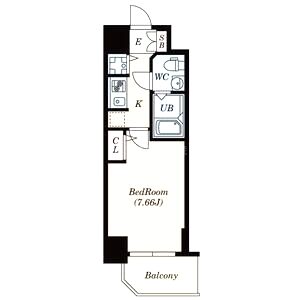 S-RESIDENCE神戸磯上通の間取り図