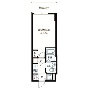 S-RESIDENCE神戸磯上通の間取り図