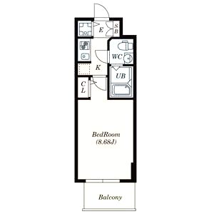 S-RESIDENCE神戸磯上通の間取り図