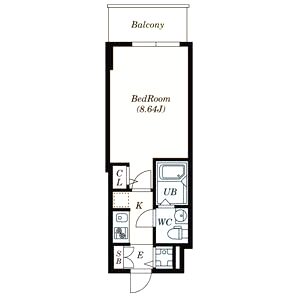 S-RESIDENCE神戸磯上通の間取り図