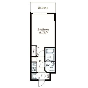 S-RESIDENCE神戸磯上通の間取り図
