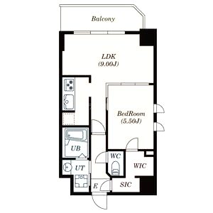 S-RESIDENCE神戸磯上通の間取り図