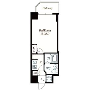 S-RESIDENCE神戸磯上通の間取り図
