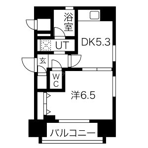 エステムコート大阪新町の間取り図